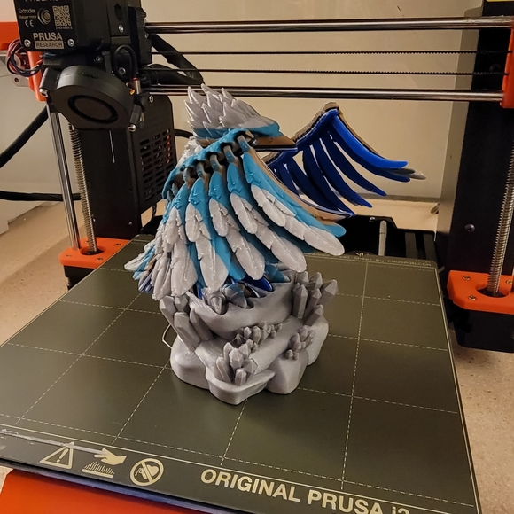 3D Printed Phoenix with Stand. Handmade - Picture 3 of 3